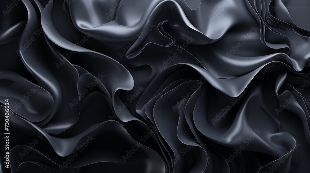 Obraz premium Dark Grey Art Design with Organic Elements