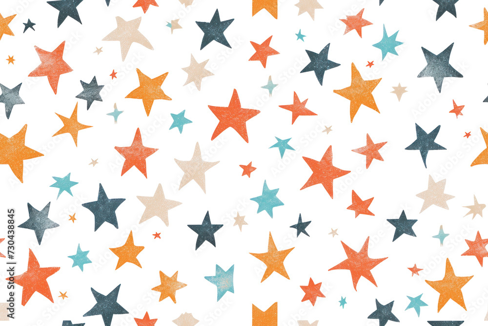 Pastel Star Pattern on Transparent Background Pastel Star Pattern on Transparent Background