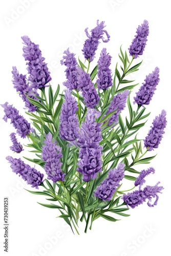 Lavender triangle isolated on white background