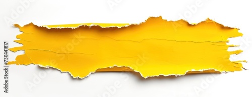 Yellow Paper With Torn Edges