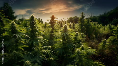 Cannabis plantage, weed farm, cannabis field, marijuhana field, ganka