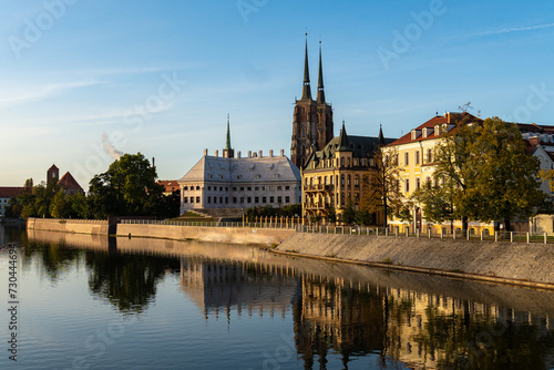 Cityscape panorama of the Old Town, Wroclaw, Poland