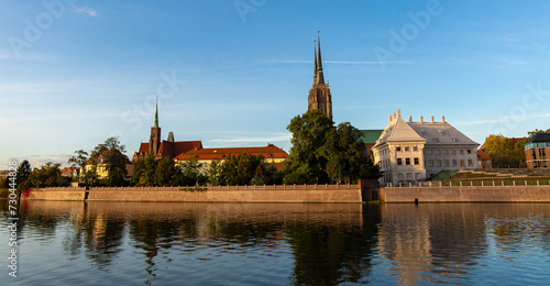 Cityscape panorama of the Old Town, Wroclaw, Poland