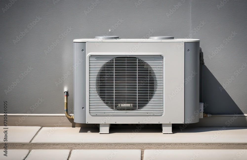 Fototapeta premium Home heat pump, electric home heating.