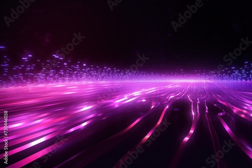 Magenta Futuristic Data Stream Abstract Background  © GalleryGlider