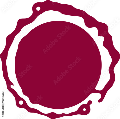 Round frame illustration. Abstract circle frame hand drawing design element