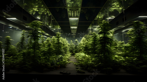 Cannabis plantage, greenhouse, weed farming, cannabis, getting high