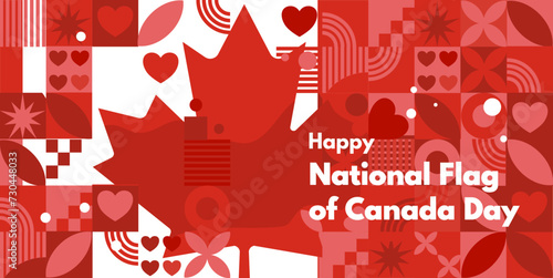 National Flag of Canada Day - vector illustration