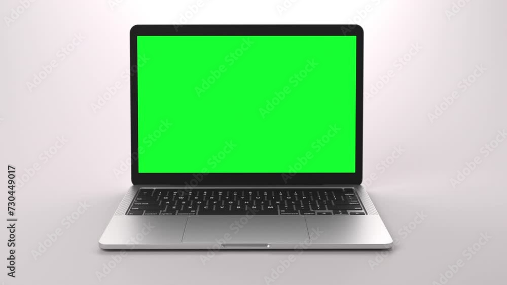 Laptop with chroma key on display for mock ups, promotion or website showcase. Laptop with chroma key on display for mock ups, promotion or website showcase.