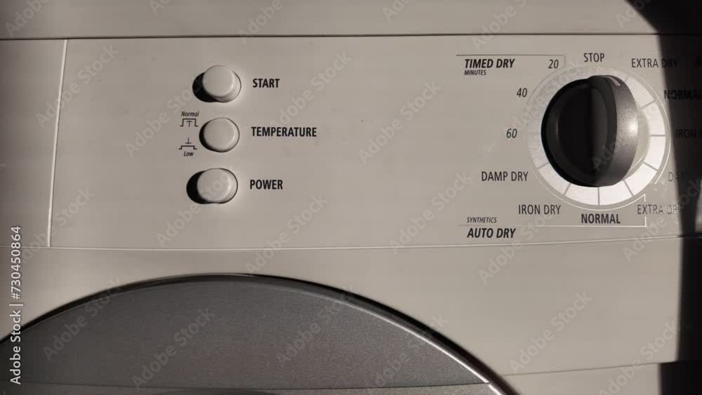Modern Washing Machine Control Panel with Settings and Knobs Modern Washing Machine Control Panel with Settings and Knobs
