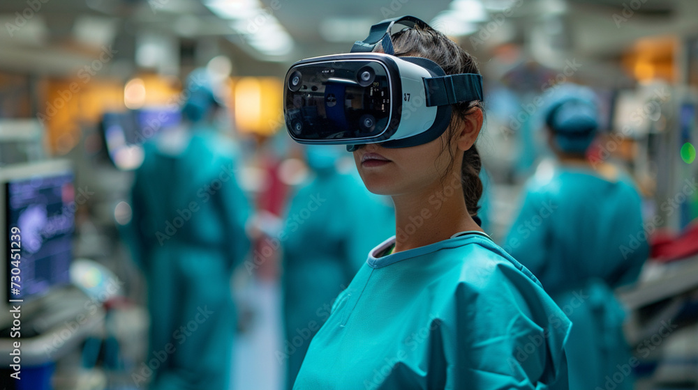Revolutionizing Healthcare. The Role of VR in Medical Training and Patient Care, captured through Documentary, Editorial, and Magazine Photography style 