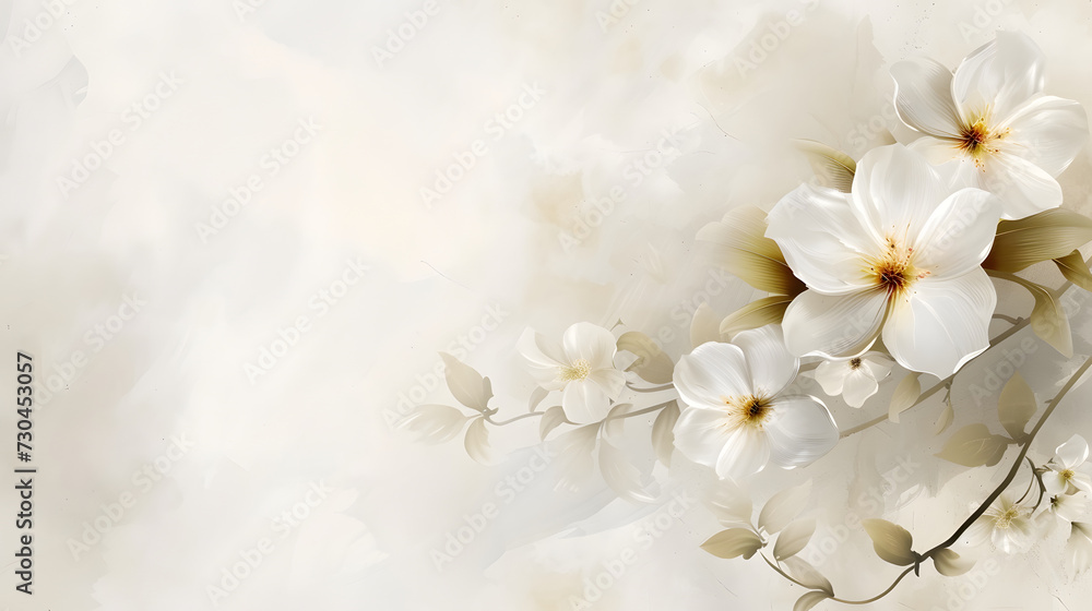 Beautiful flower blossom pale background wallpaper for text and presentations, flower texture, floral design, pale colored background wallpaper for presentation