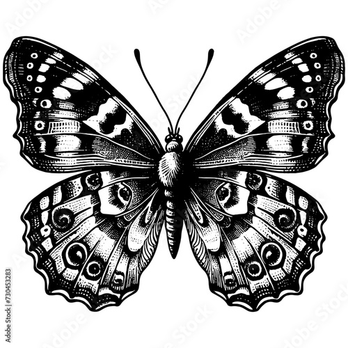 Butterfly Engraving