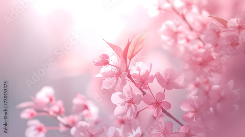 Beautiful flower blossom pale background wallpaper for text and presentations, flower texture, floral design, pale colored background wallpaper for presentation © Markus