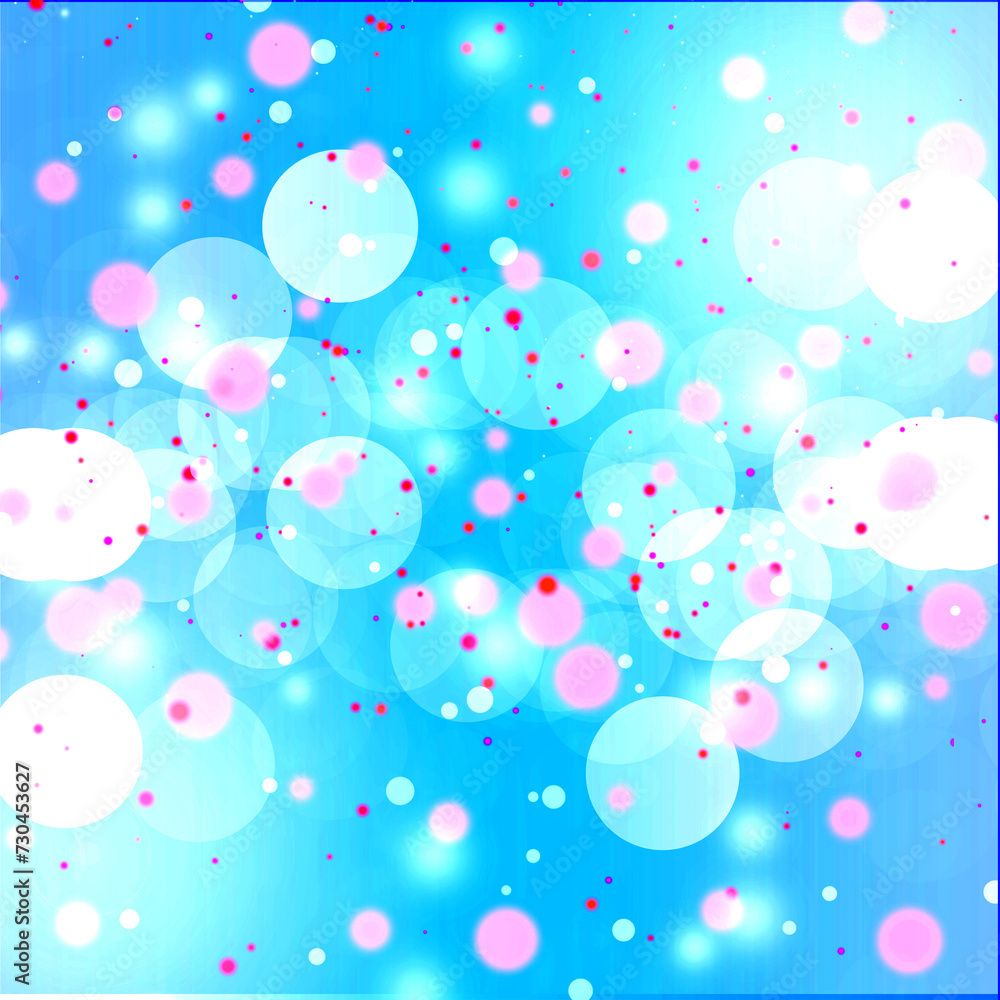 Fototapeta premium Blue bokeh background perfect for Party, Anniversary, Birthdays, and various design works