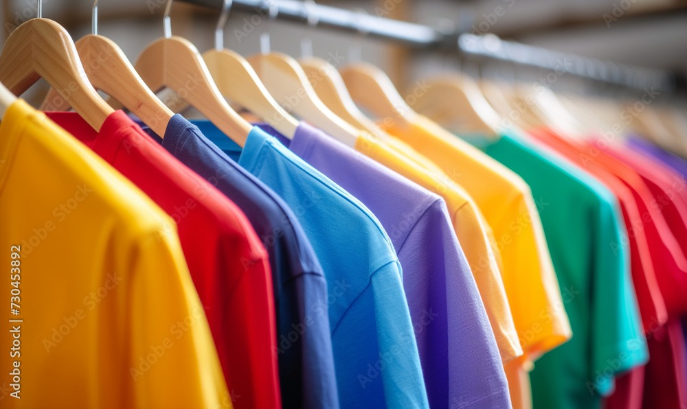 colorful shirts on hangers colorful shirts on hangers