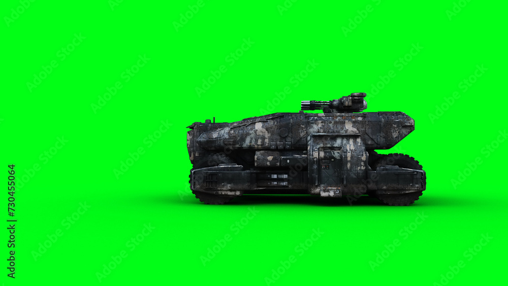 Military futuristic battle car, tank. 3d rendering. Military futuristic battle car, tank. 3d rendering.