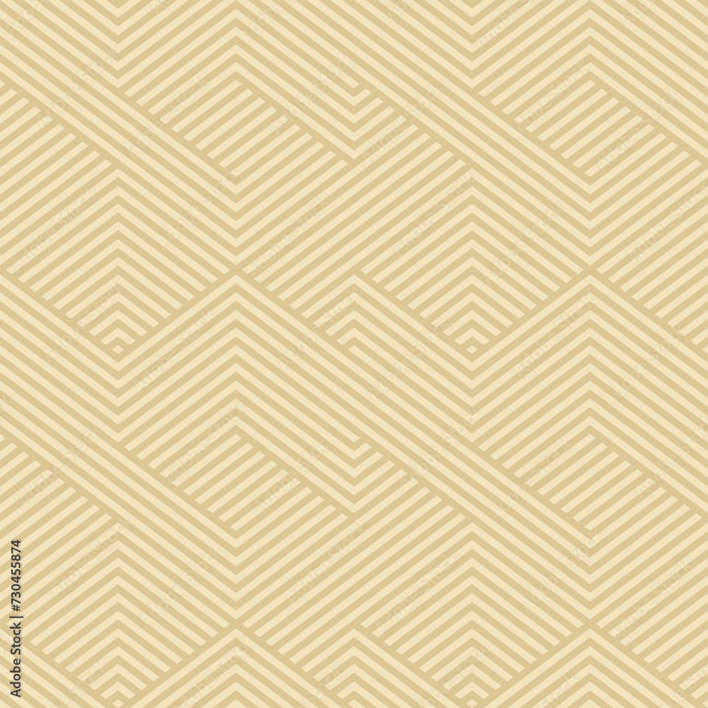 Golden geometric lines seamless pattern. Stylish retro vector texture with diagonal stripes, chevron, zigzag. Abstract simple linear graphic background. Elegant subtle gold ornament. Repeat geo design Golden geometric lines seamless pattern. Stylish retro vector texture with diagonal stripes, chevron, zigzag. Abstract simple linear graphic background. Elegant subtle gold ornament. Repeat geo design