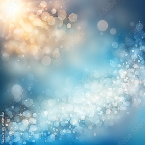 Blue texture background,abstract fantasy blue background with light and bokeh effect.