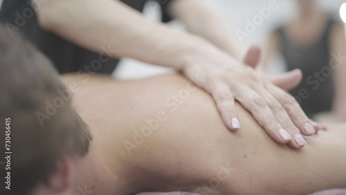 Detailed Work on a Client's Back by Expert Masseur