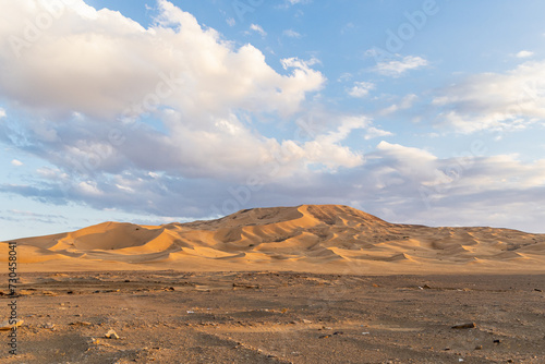 Sand dunes in the Saudi Arabian desert.