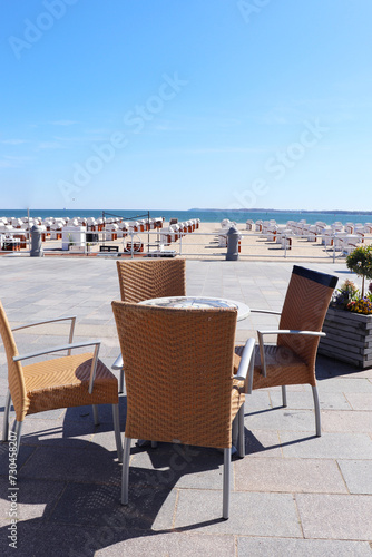 city, landscape, . summer, table, chair, restaurant, interior, furniture, chairs, dining, outdoor, wood, dinner, house, bar, decoration, empty, patio, setting, seat, wooden, design, no peoplecafe, sum © Palanga
