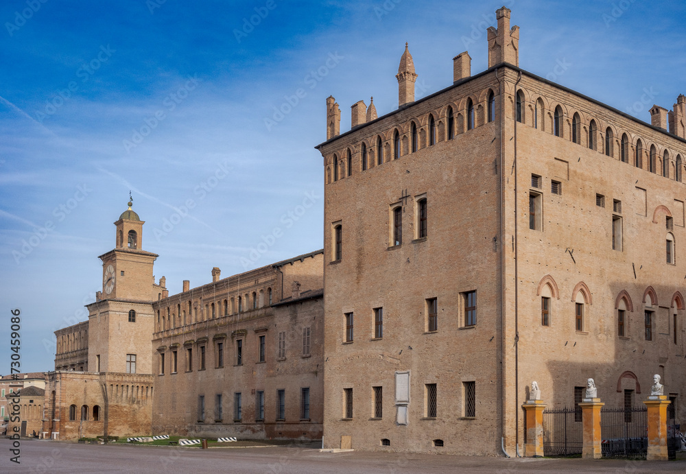 Pio family Palace in the central square of Carpi, Modena, Emilia-Romagna, Italy