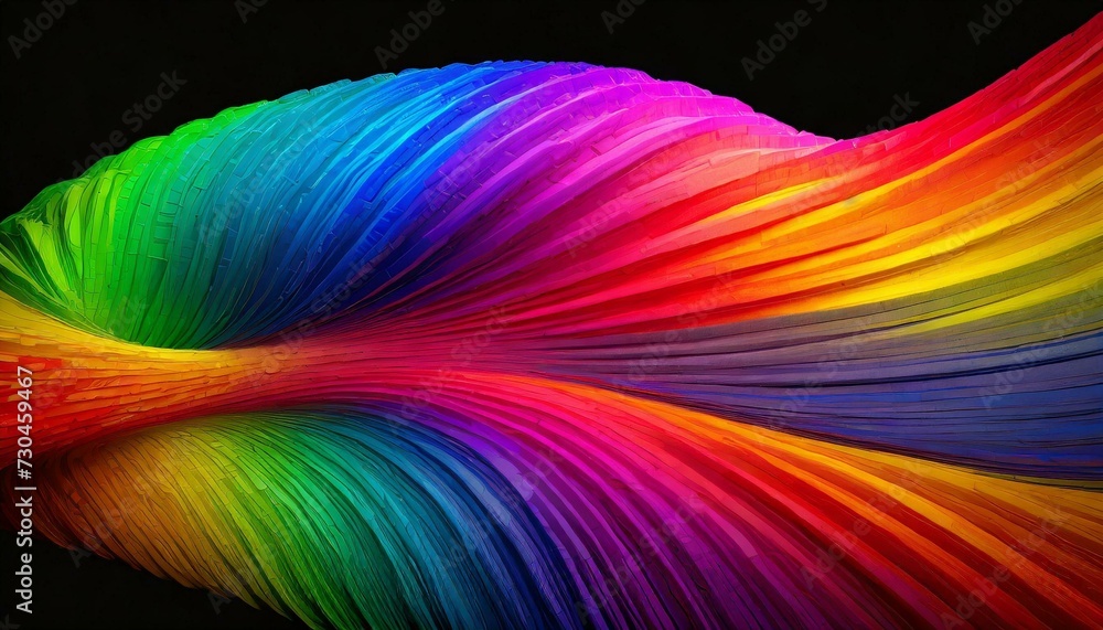 Fototapeta premium A stunning 3D render of an abstract multicolor spectrum