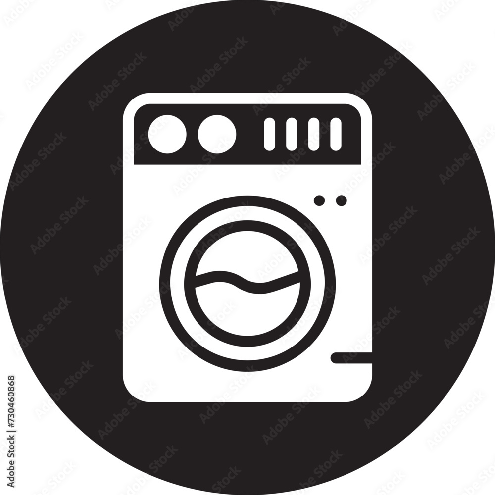 washing machine glyph icon washing machine glyph icon