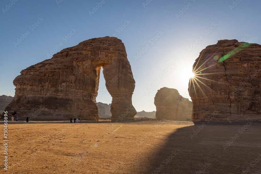 Elephant Mountain in the Saudi Arabian desert.