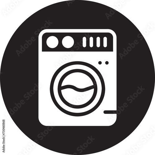 washing machine glyph icon