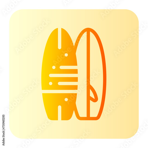 surf board gradient icon
