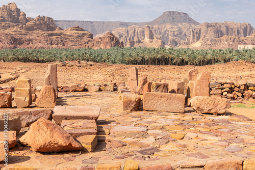 Ruins at the Dadan visitor center, site of an ancient kingdom. photo