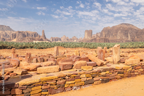 Ruins at the Dadan visitor center, site of an ancient kingdom. photo