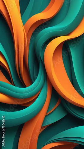 Art for inspiration from Twisted shapes and orange