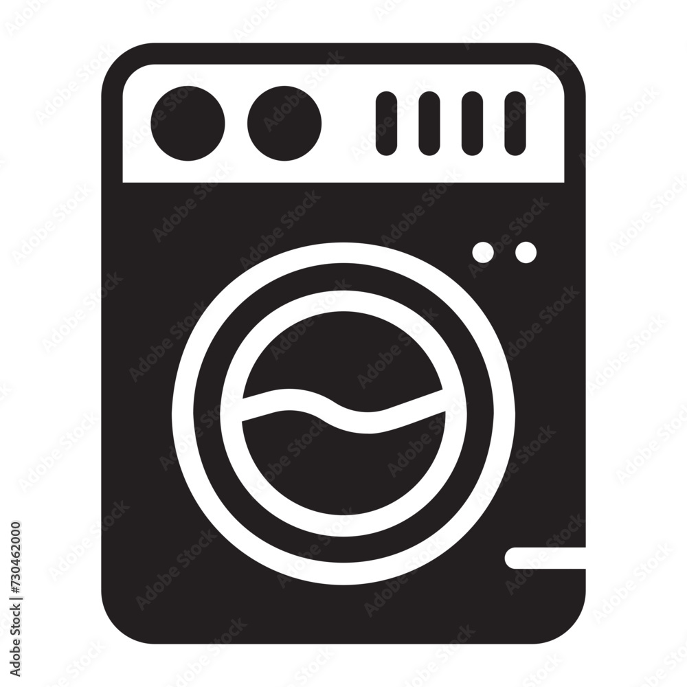 washing machine glyph icon washing machine glyph icon