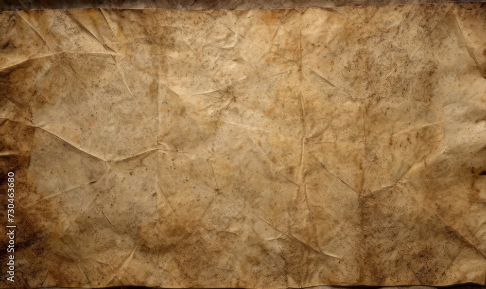 Naklejka premium Old brown paper Vintage texture background with stains