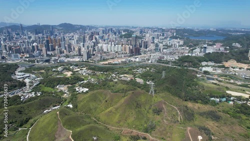 Shenzhen Bay Port Park,a seaside coastal ecological urban recreational area in Nanshan Futian Guangdong districts and New Territories, Hong Kong, a leading global Innovative and technology hub photo