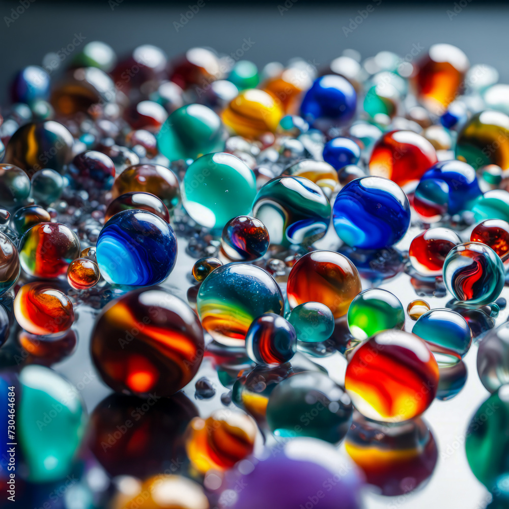 abstract background composed of colorful marbles resembling planets galaxies and the universe abstract background composed of colorful marbles resembling planets galaxies and the universe