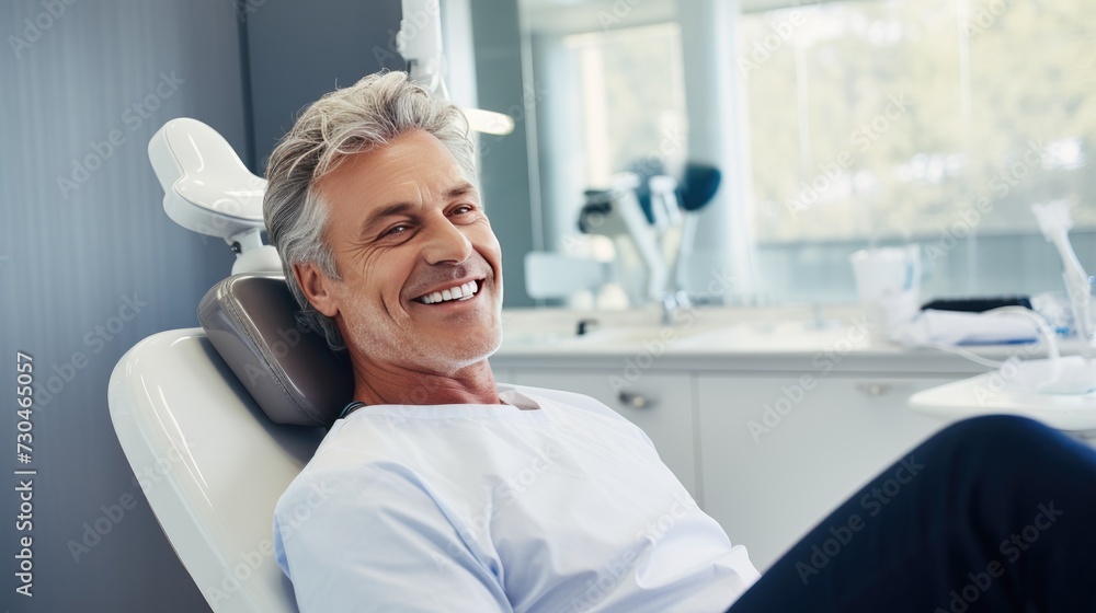 Fototapeta premium Patient at the dentist's office