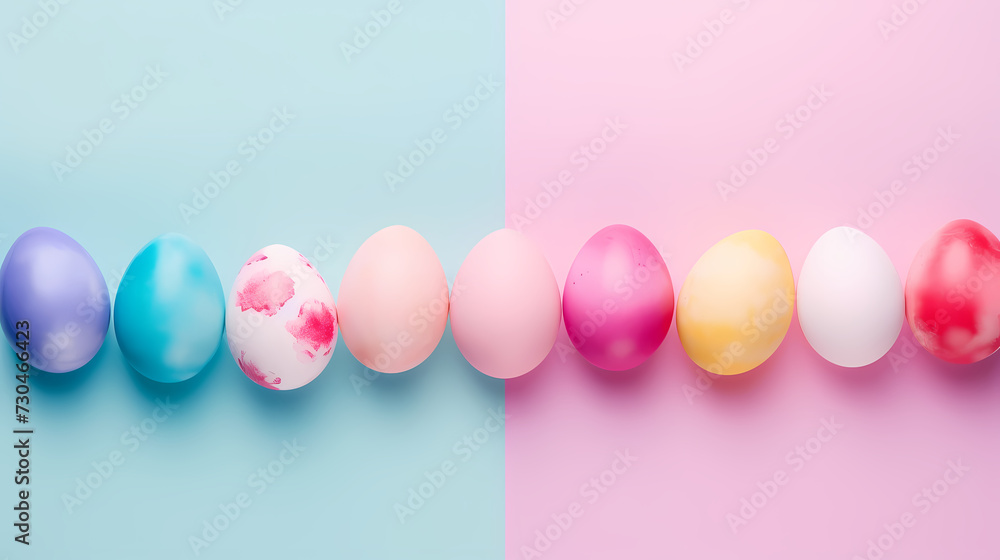 Easter background, many colorful Easter eggs Easter background, many colorful Easter eggs