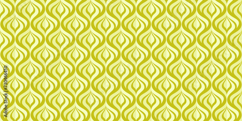 Seamless pattern of bright yellow floral models for decoration and wallpaper