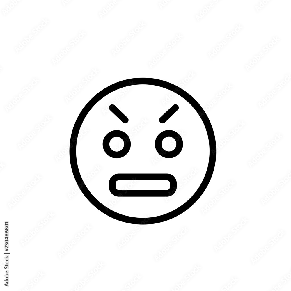 Fototapeta premium High Quality Thin Line Emoji