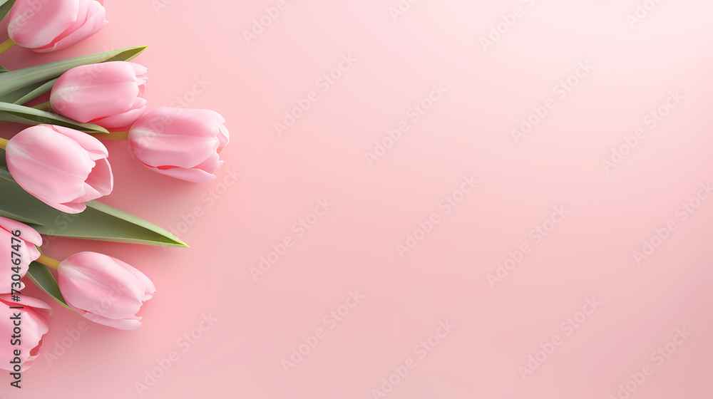 Fototapeta premium Women's day background with copy space