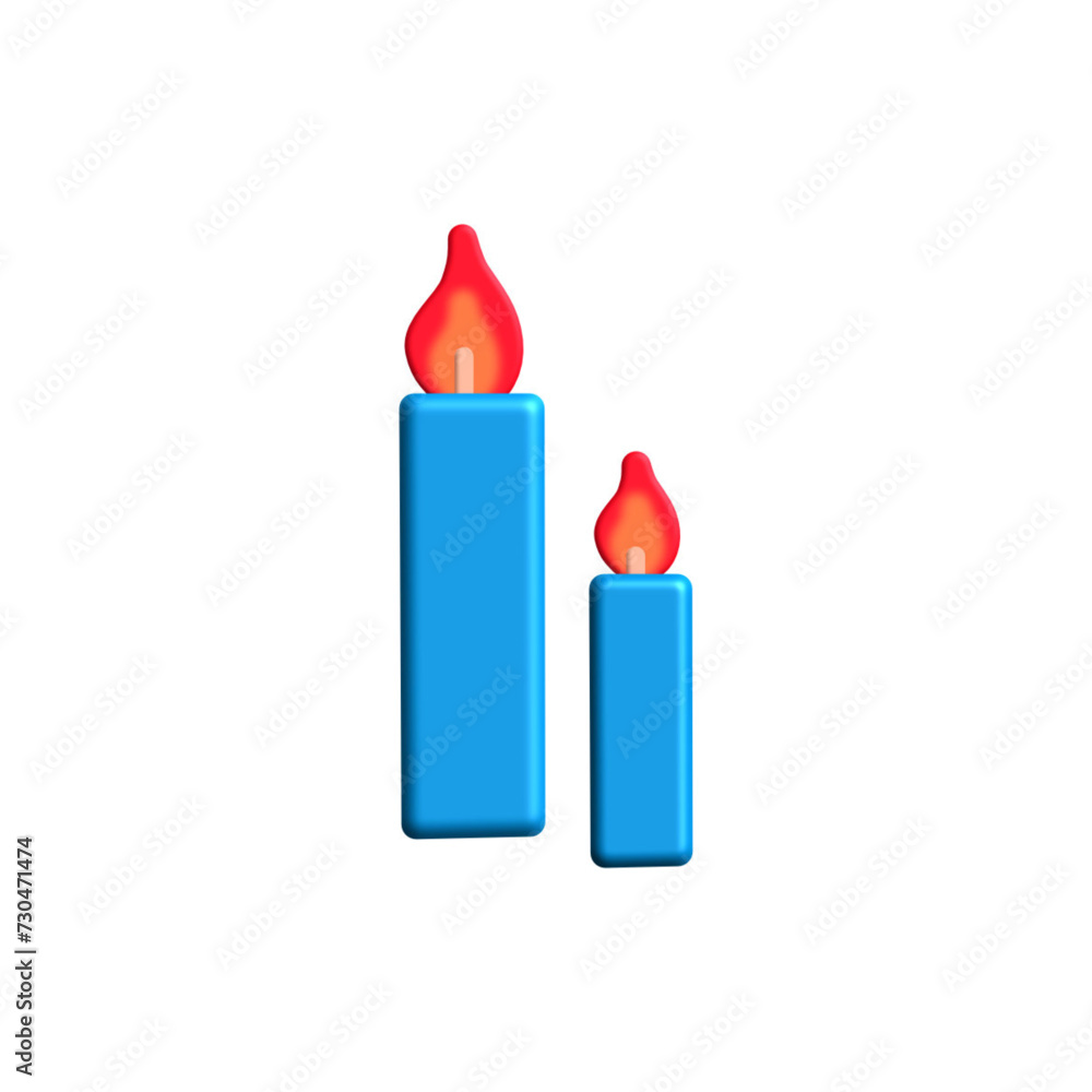 red and blue candles red and blue candles