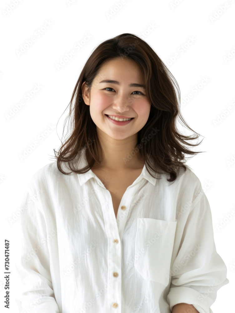 Young asian lady with casual wear transparent background Young asian lady with casual wear transparent background
