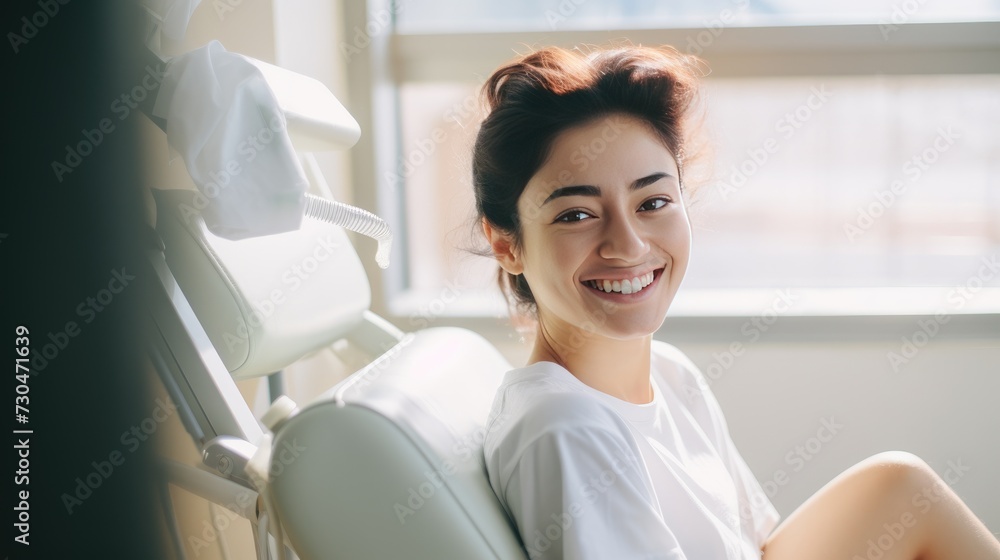 Patient at the dentist's office Patient at the dentist's office