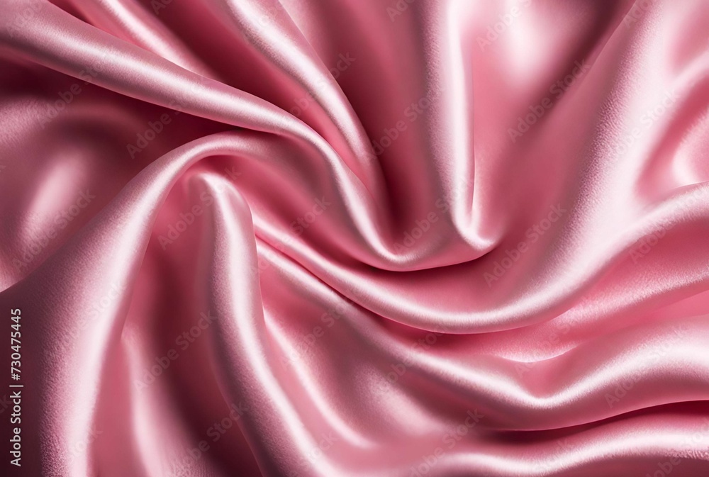 Silky and smooth elegant pink satin fabric folds and waves for background Silky and smooth elegant pink satin fabric folds and waves for background