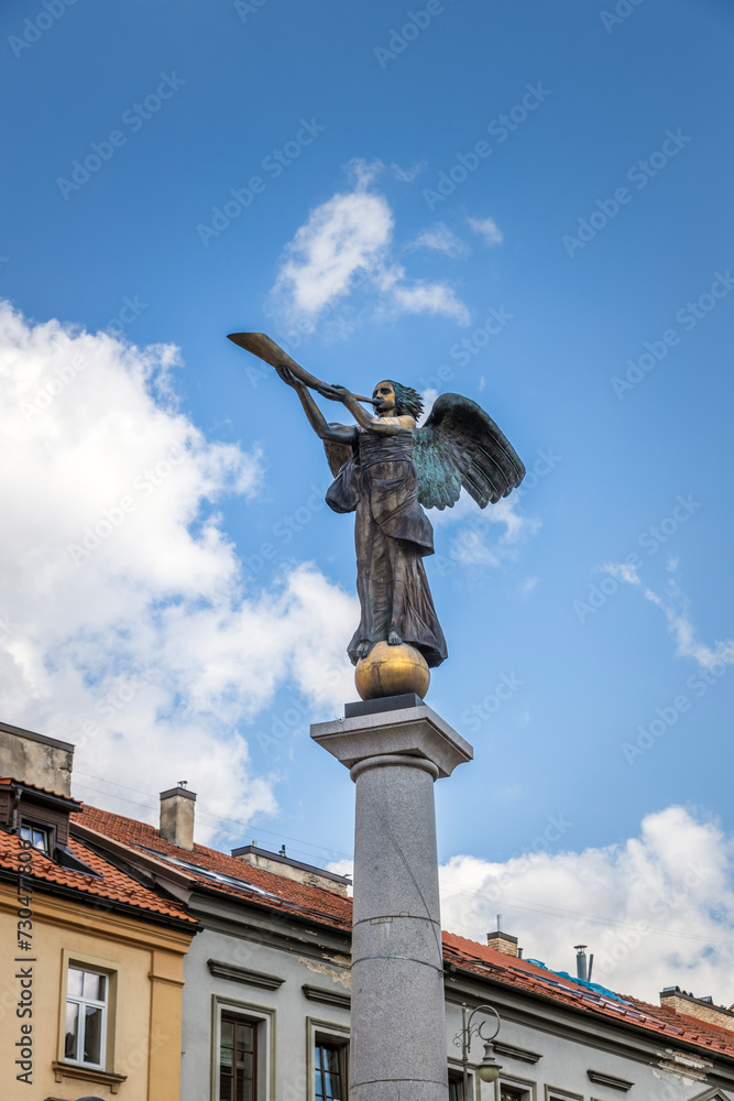 Fototapeta premium Engelstatue in der Republik Uzupis