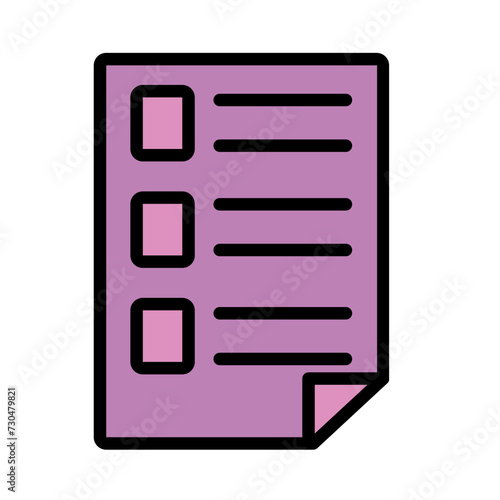 Document Job Offer Filled Outline Icon